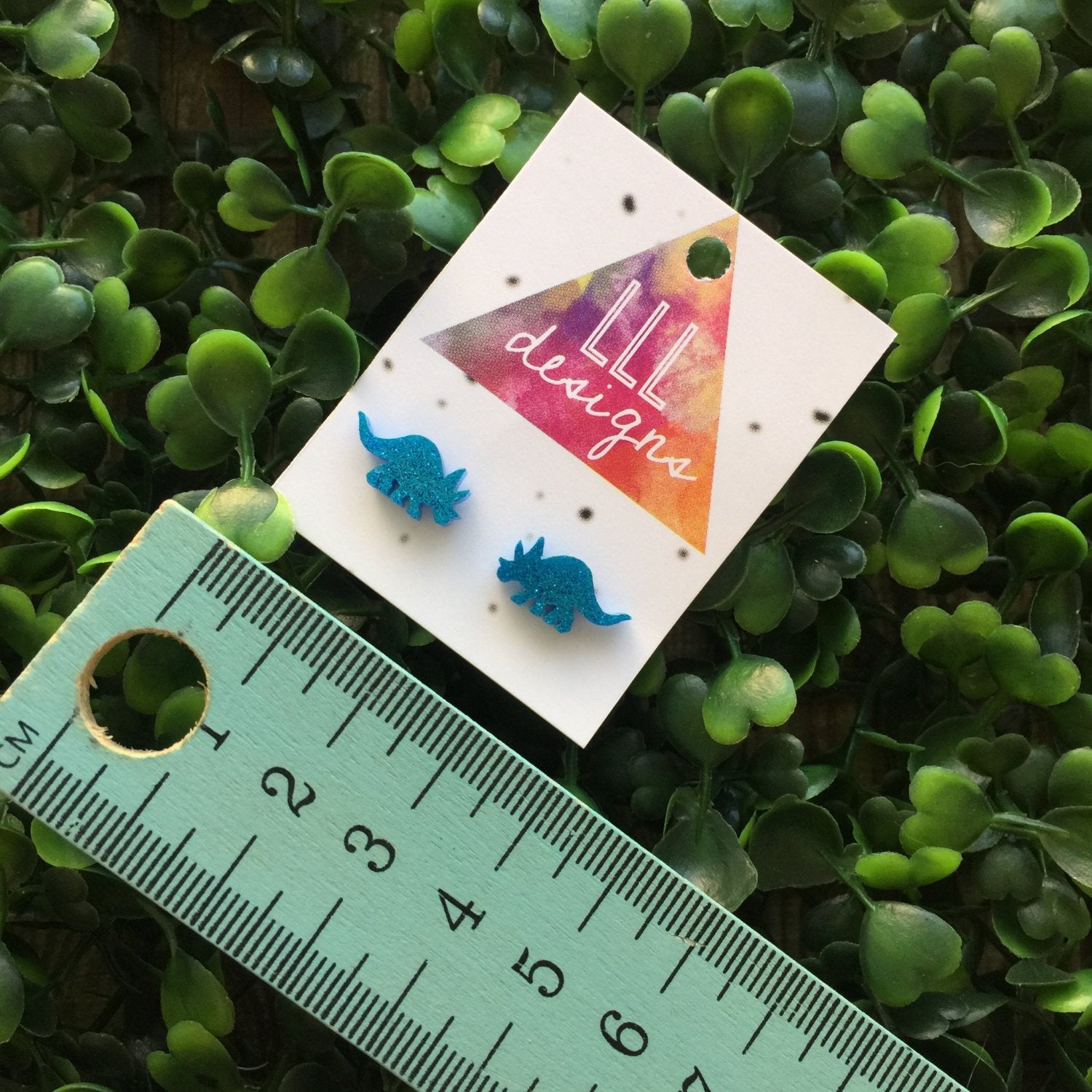 Totes Terrific Triceratops Stud - Earrings. Dinosaur Earrings. Dino Love. Life's too short to wear boring Jewellery. Fun Earrings. Quirky.