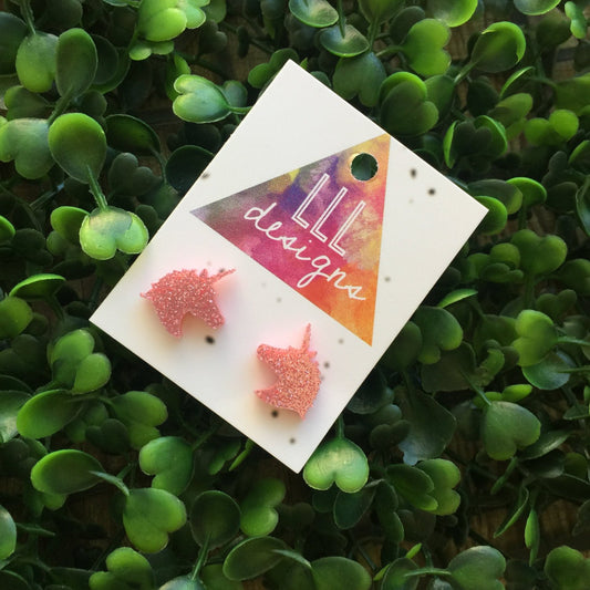 Magical Unicorn Stud Earrings. Life's too short to wear boring Jewellery. Quirky Earrings. Fun Earrings. Bold Earrings. I love unicorns. yay