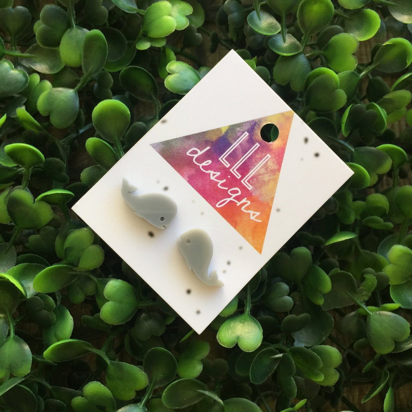 Wonderful Whale Stud Earrings. I Love Whales. Fun Earrings. Life's too short to wear boring Jewellery.