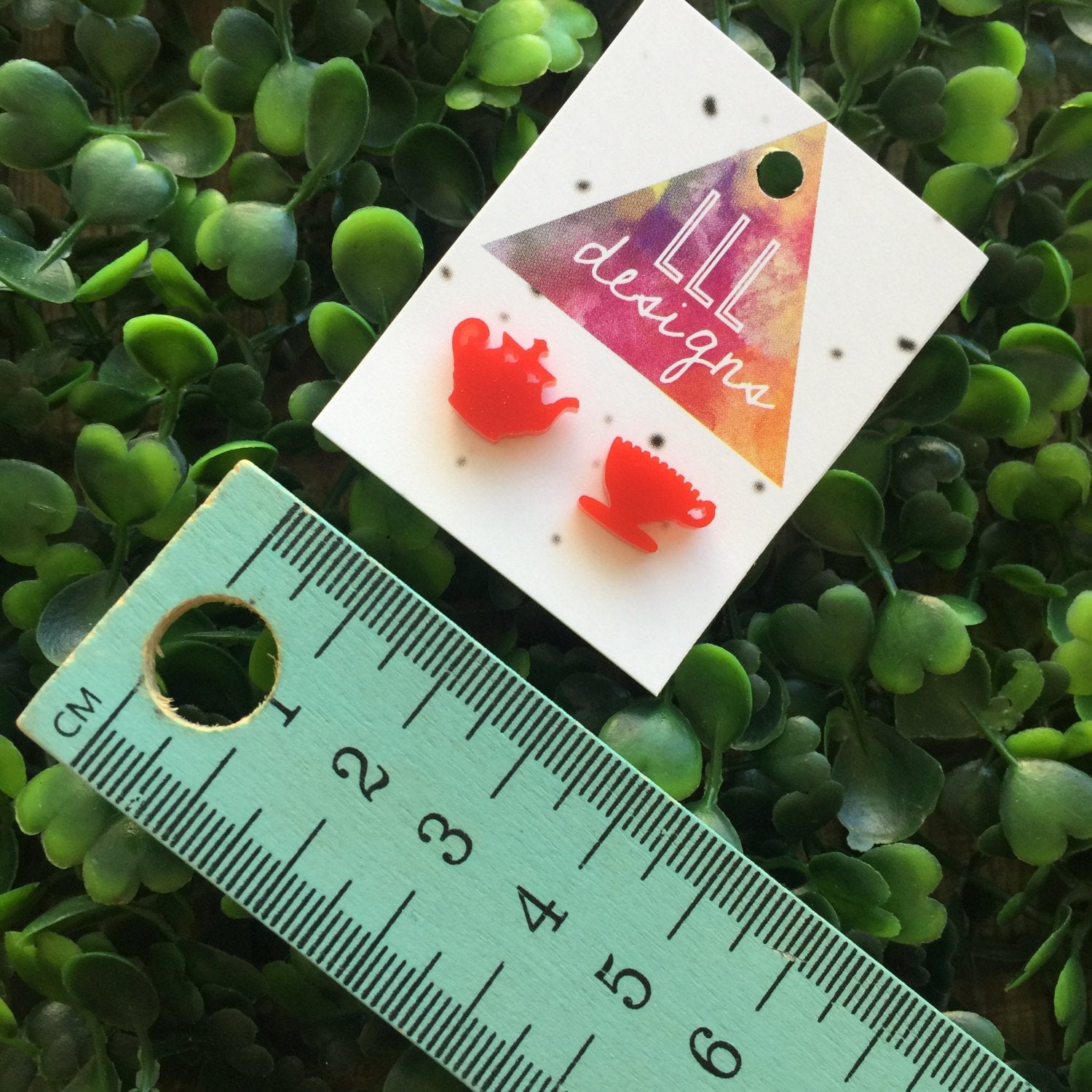 Totes Cute Tiny Tea Set Stud Earrings. Let's have a tea party. Tea for one. Quirky Earrings. Life's too short to wear boring Jewellery.