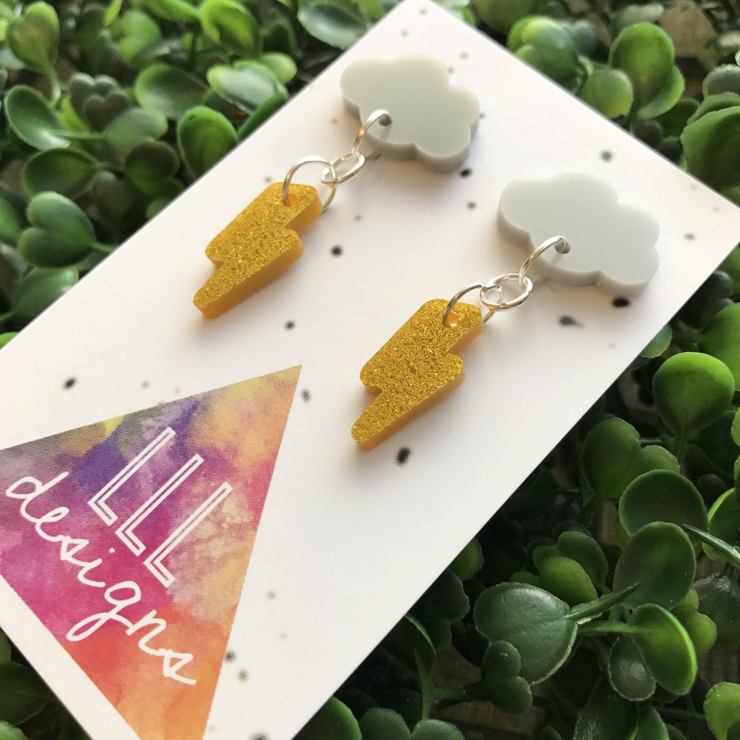 Stormy Skies Dangle Earrings. Lightening Earrings. Statement Earrings. Fun and Fabulous Earrings. Life's too short to wear boring Jewellery.