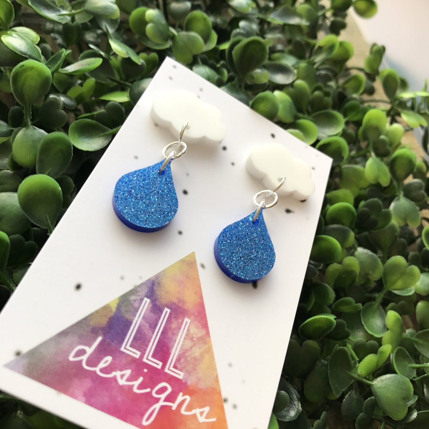 Rainy Days Dangle Earrings. Cloudy Days Dangle Earrings. Cloud Earrings. Fun Earrings. Life's too short to wear boring Jewellery!