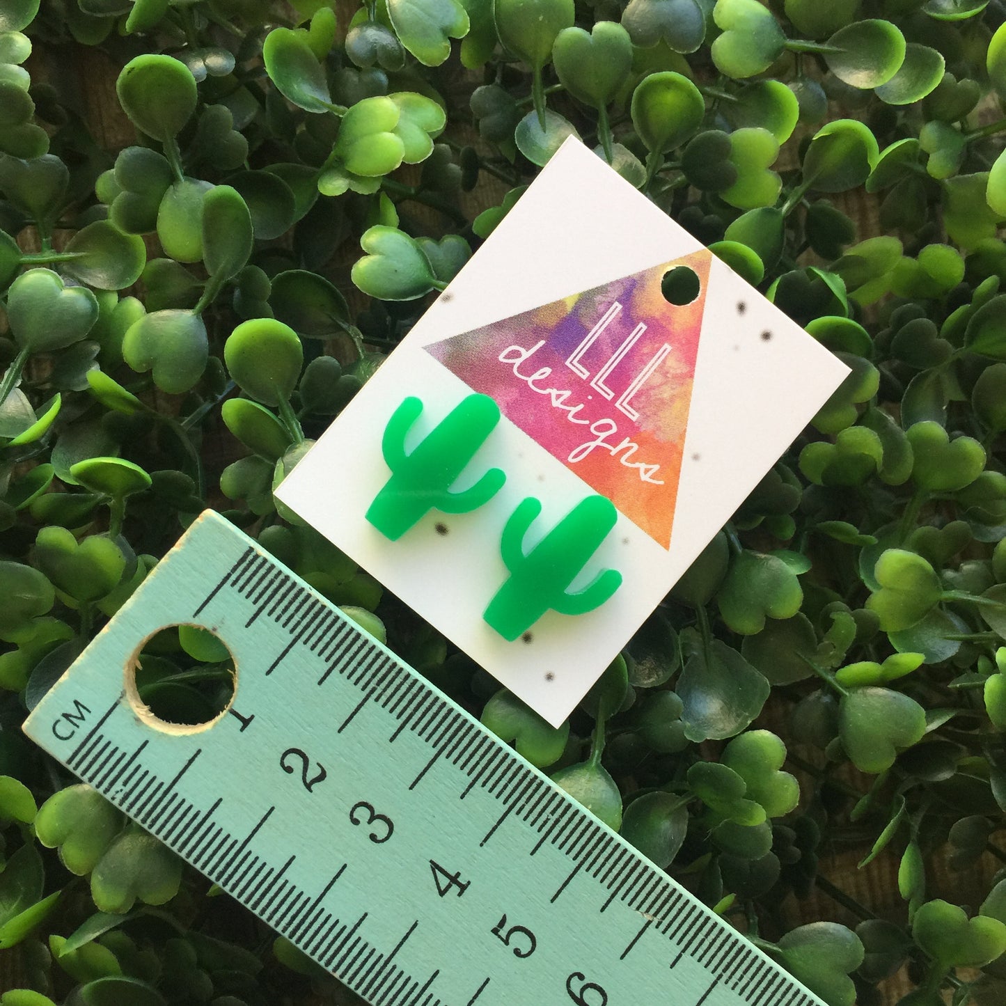 Super Cute Cactus Stud Earrings! Laser Cut Acrylic Cactus Earrings/Studs. Laser Cut Bamboo Earrings/Studs. Handmade Earrings/Studs