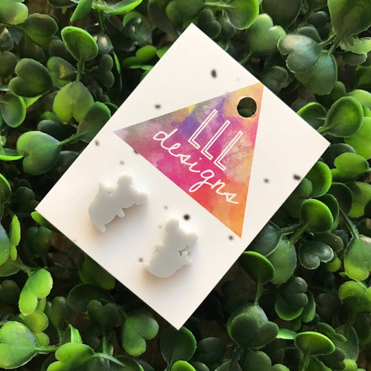 Koala Stud Earrings. Australian Animal Earrings. Oz Studs. Fun Earrings. Quirky and cute studs. Life's too short to wear boring Jewellery!
