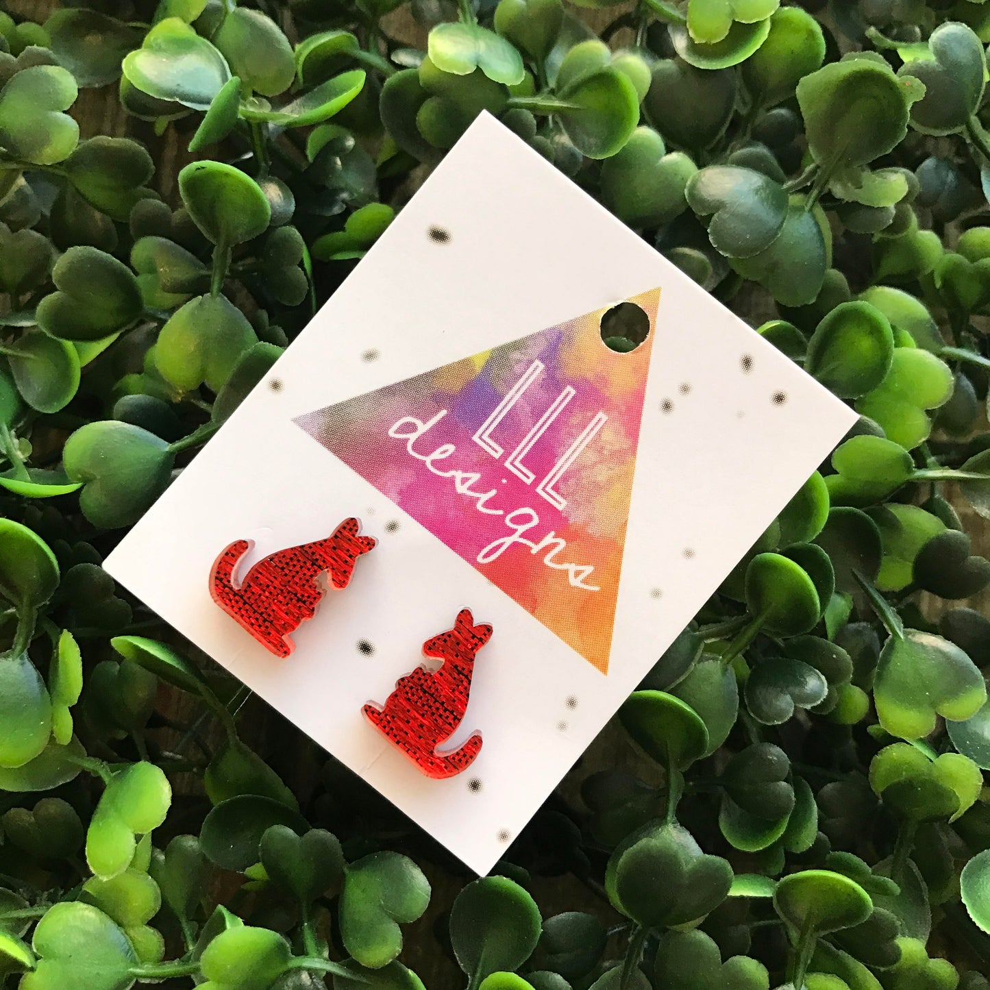 Kangaroo - Australian Animal Stud Earrings. Skippy Earrings. Handmade Earrings. Aussie Earrings. Life's too short to wear boring Jewellery!!
