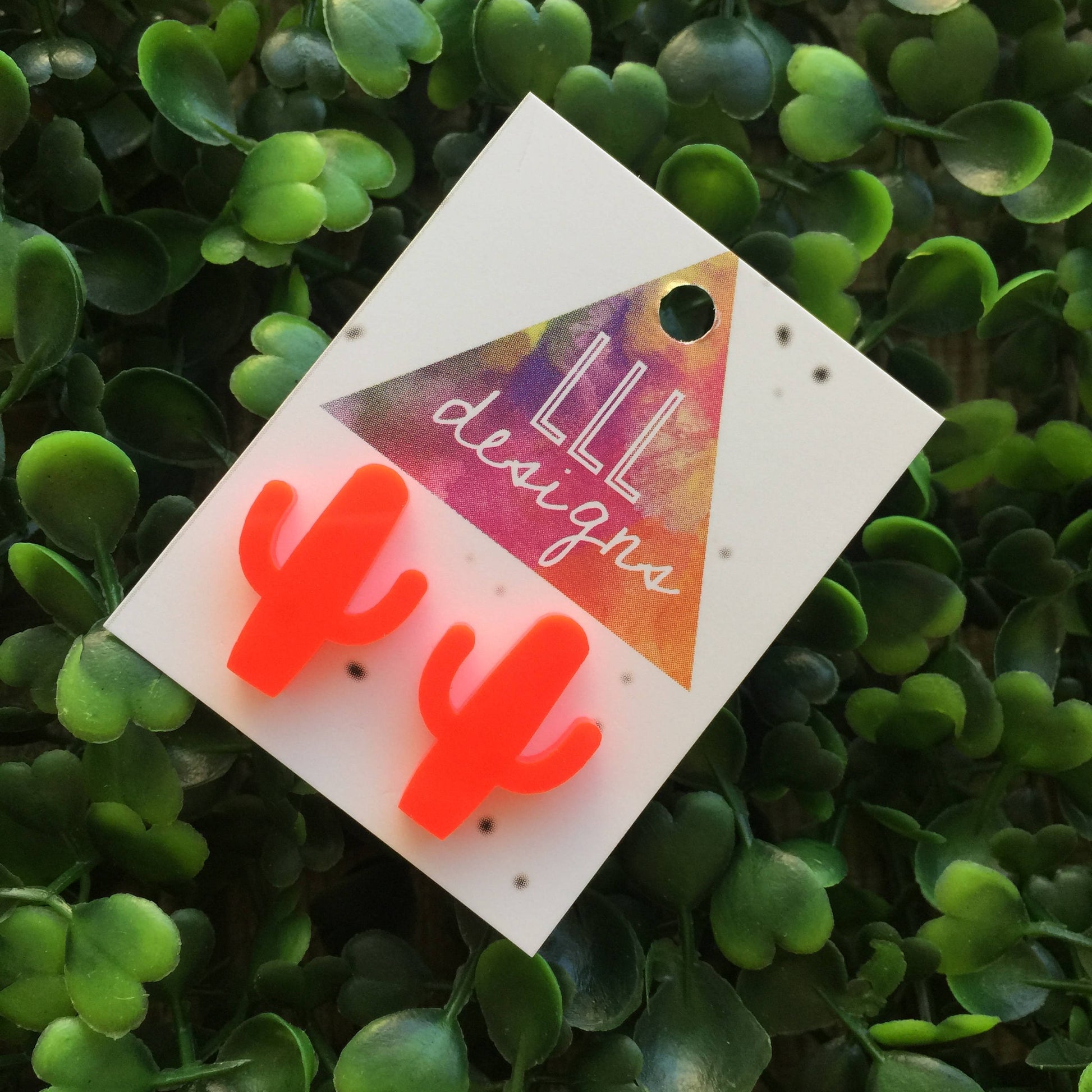 Super Cute Cactus Stud Earrings! Laser Cut Acrylic Cactus Earrings/Studs. Laser Cut Bamboo Earrings/Studs. Handmade Earrings/Studs