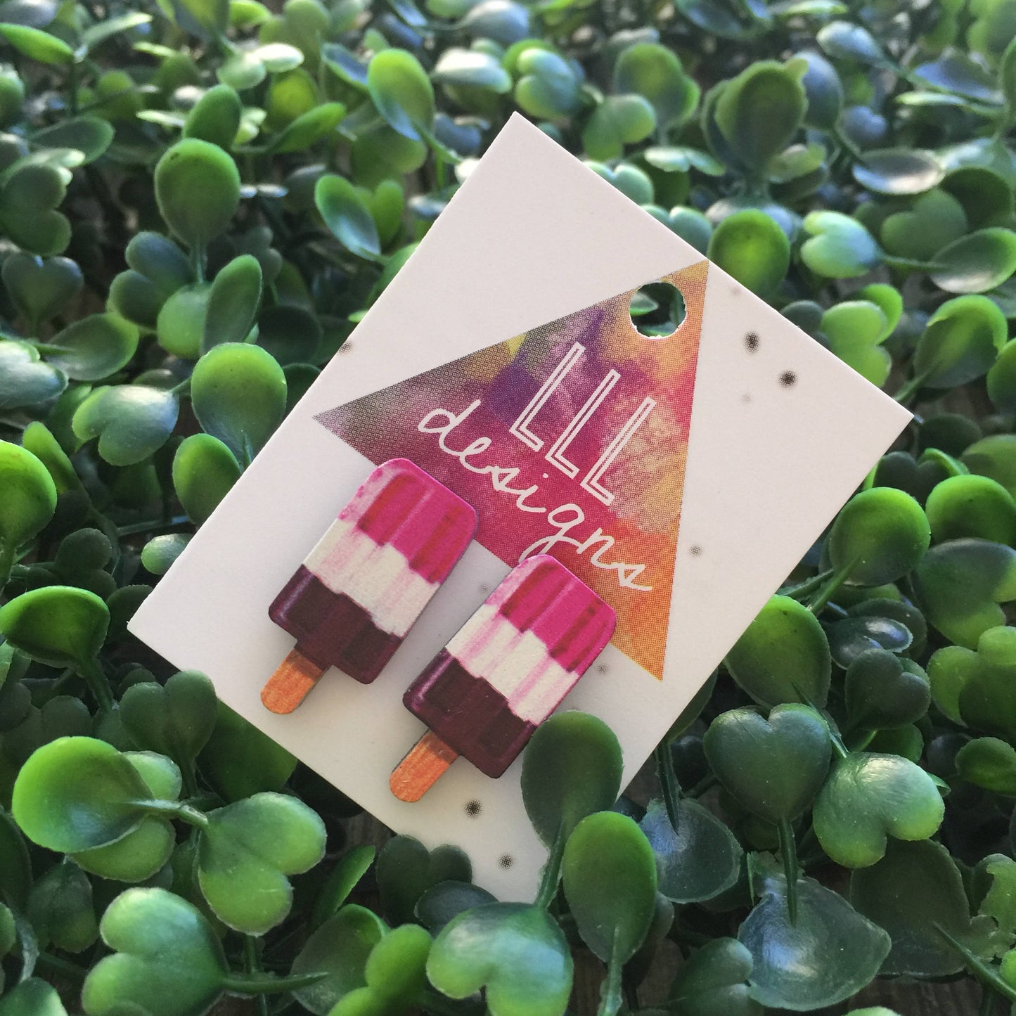 Perfect Popsicle Stud Earrings. Life's too short too wear boring Jewellery. Quirky and fun earrings. Australian Business. Indie Designer
