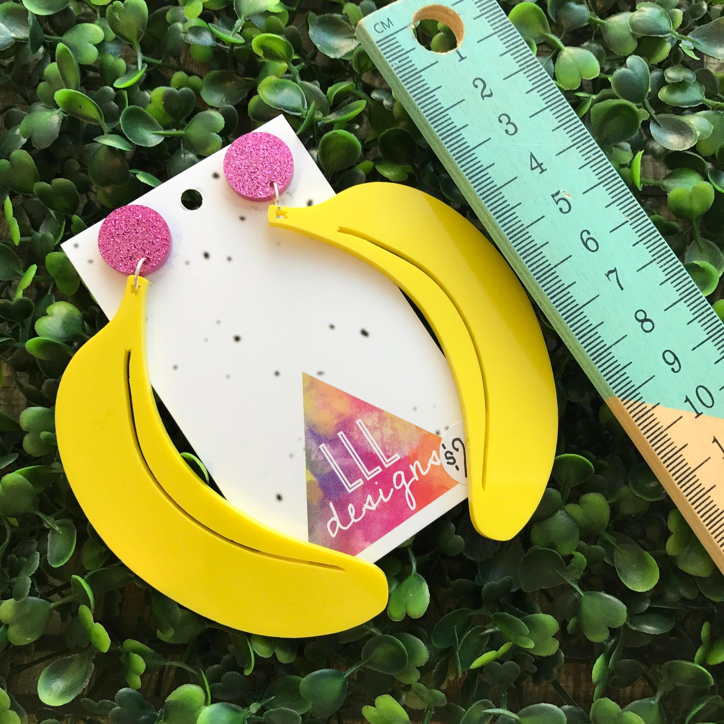 BIG Banana Statement Dangle Earrings. I think the first sentence says it all really....LOL ;) Life's too short to wear boring Jewellery!!!!!