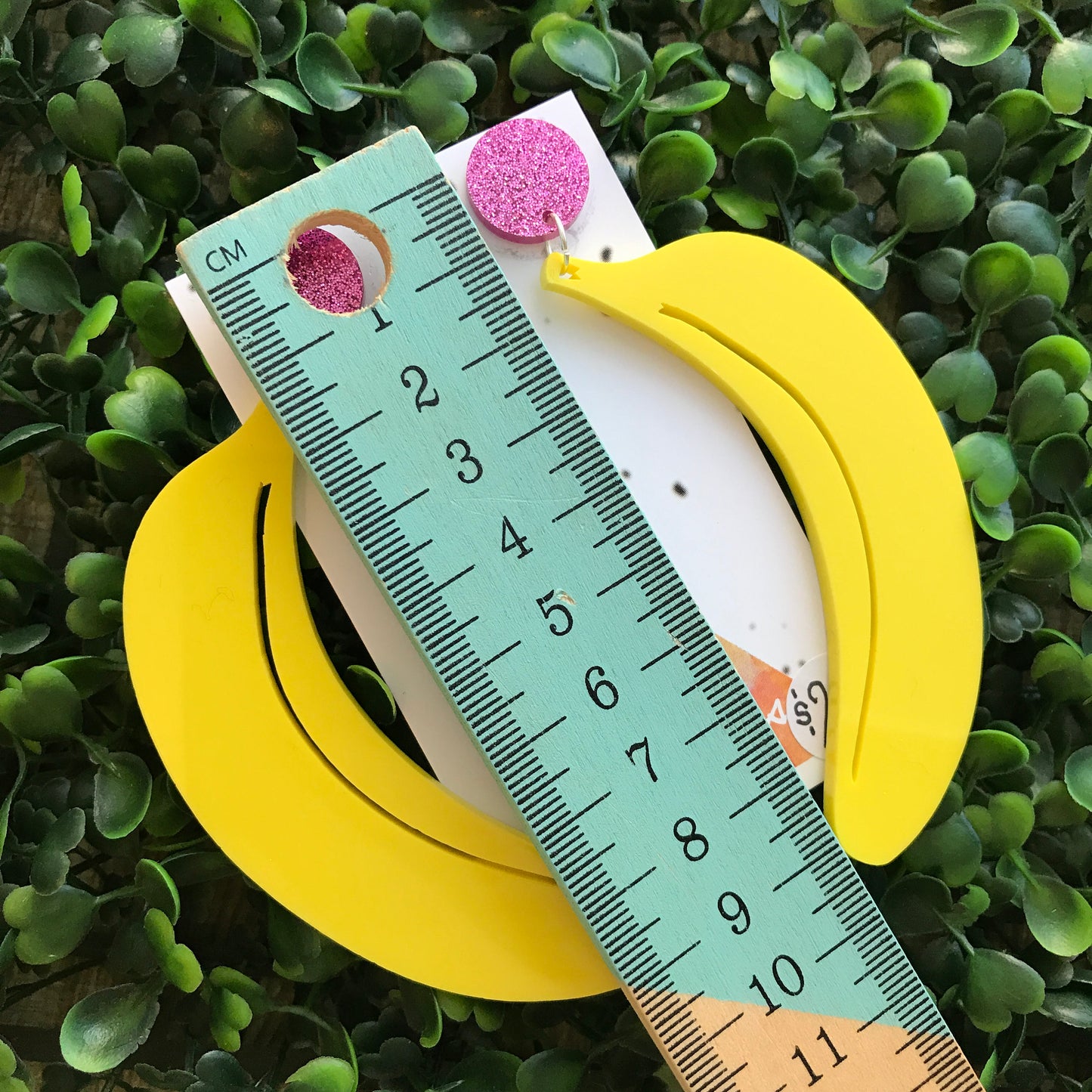 BIG Banana Statement Dangle Earrings. I think the first sentence says it all really....LOL ;) Life's too short to wear boring Jewellery!!!!!