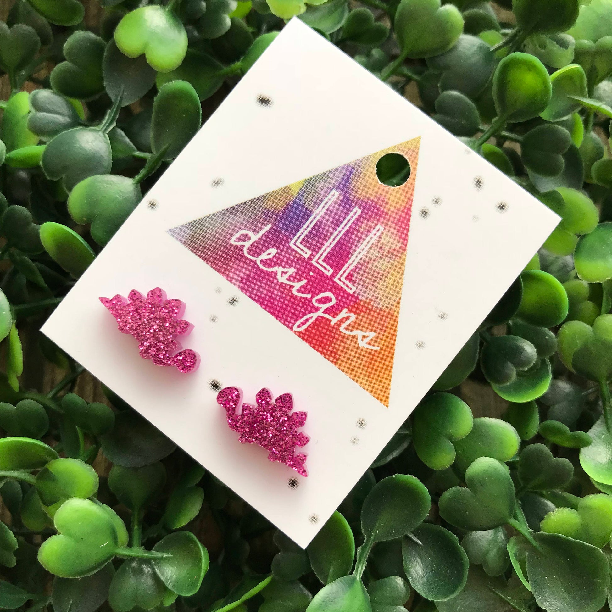 Super Rad Stegosaurus Stud - Earrings. Dinosaur Earrings. Dino Love. Life's too short to wear boring Jewellery. Fun Earrings. Quirky.