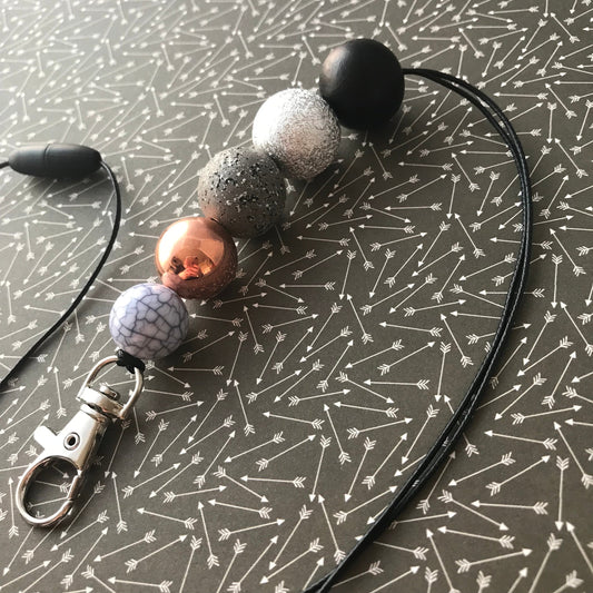 Marvellous Metallic Designer Lanyard. Fabulous Colours that will enhance any outfit with clashing. Includes a Safety breakaway clasp.