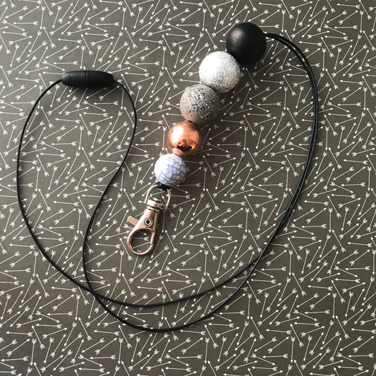 Marvellous Metallic Designer Lanyard. Fabulous Colours that will enhance any outfit with clashing. Includes a Safety breakaway clasp.