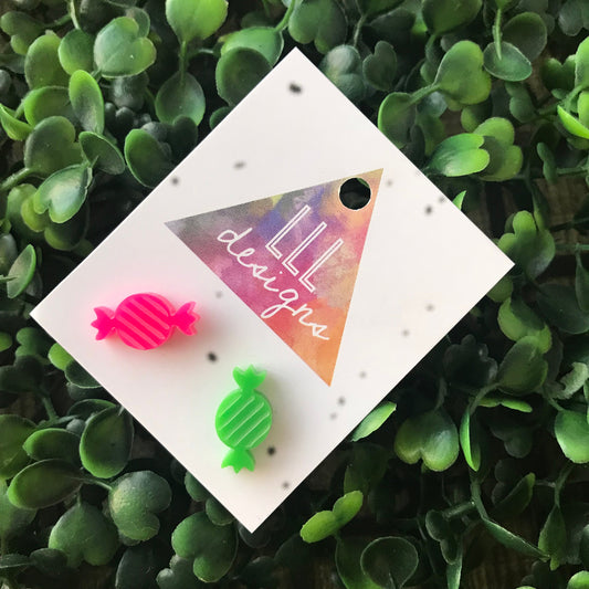 Sweets for my Sweet Fun and Fabulous Acrylic Stud Earrings. A Lolly Shop for your Lobes ;) Be Quirky - Be BOLD - Be YOU!!!!