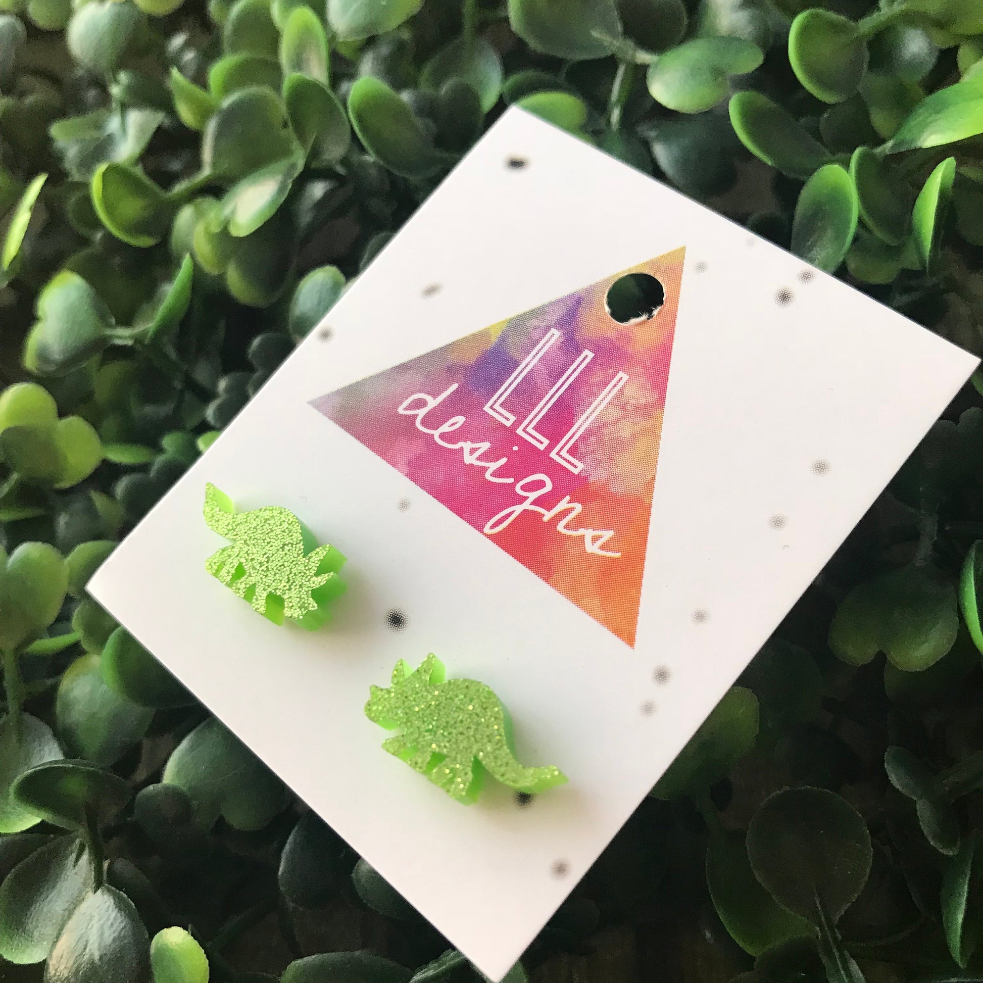 Totes Terrific Triceratops Stud - Earrings. Dinosaur Earrings. Dino Love. Life's too short to wear boring Jewellery. Fun Earrings. Quirky.