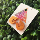 Glitter Orange Prawn Stud Earrings. These Cuties punch some serious Quirk factor! Stand out from the crowd with Fun and Fabolous Earrings.