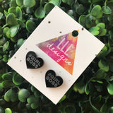 GirlBoss Statement Stud Earrings. Available in 3 different Colour ways - something for everyone's taste. Be BOLD - Be YOU!!!!!