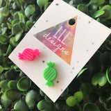Sweets for my Sweet Fun and Fabulous Acrylic Stud Earrings. A Lolly Shop for your Lobes ;) Be Quirky - Be BOLD - Be YOU!!!!