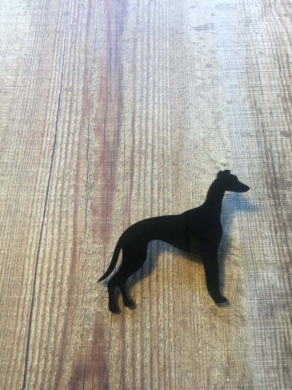 Groovy Greyhound Brooch - Badge. This little guy is the perfect accessory for every greyhound lover! Greyhounds Rock. Greyhounds Rule. Fun