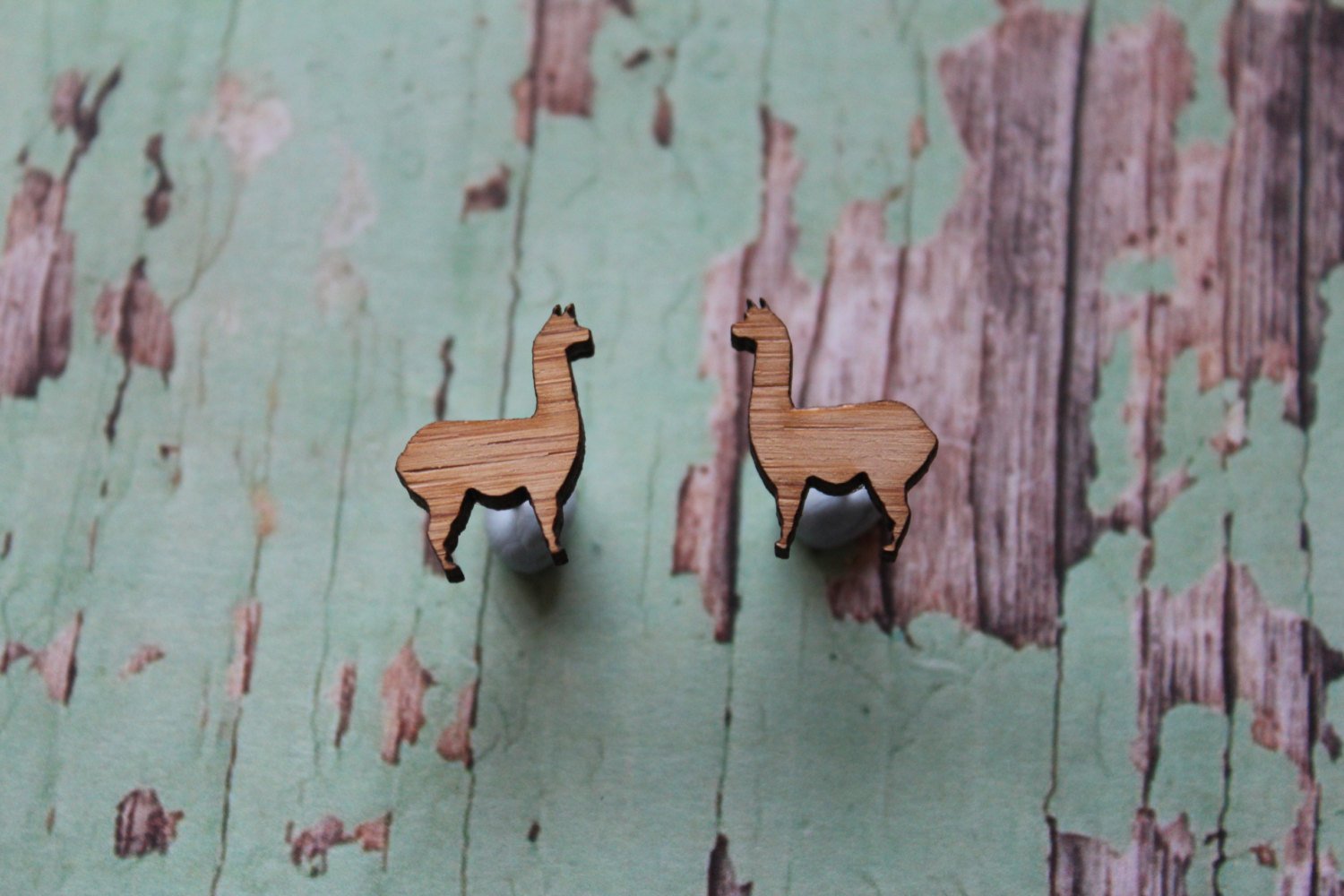 Tiny Llama Earrings/Studs. Alpaca Earrings. Llama Love. Tiny animal earrings/studs. Laser Cut Llama studs/earrings
