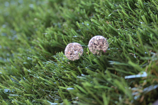 Blinging Bro's Cufflinks. (white silver with bronze backs). Life's too short to wear boring cufflinks. Sparkle.