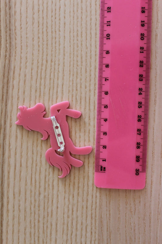 My Little Pony Sparkling Glitter Brooch. Perfect Pony Badge. Cute Brooch. Quirky Brooch. Life's too short to wear boring Jewellery.